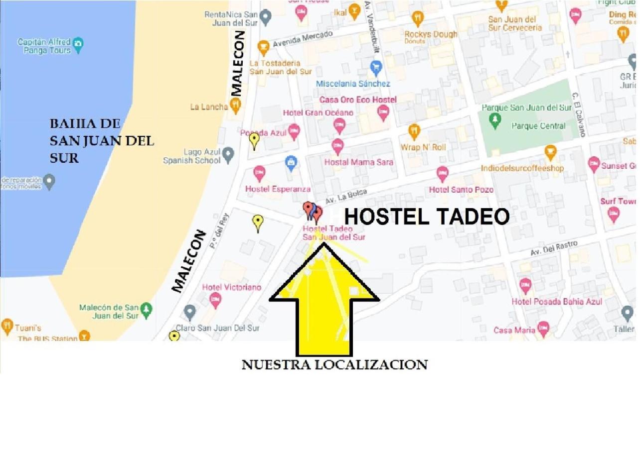 Hostel Tadeo San Juan del Sur Exterior foto